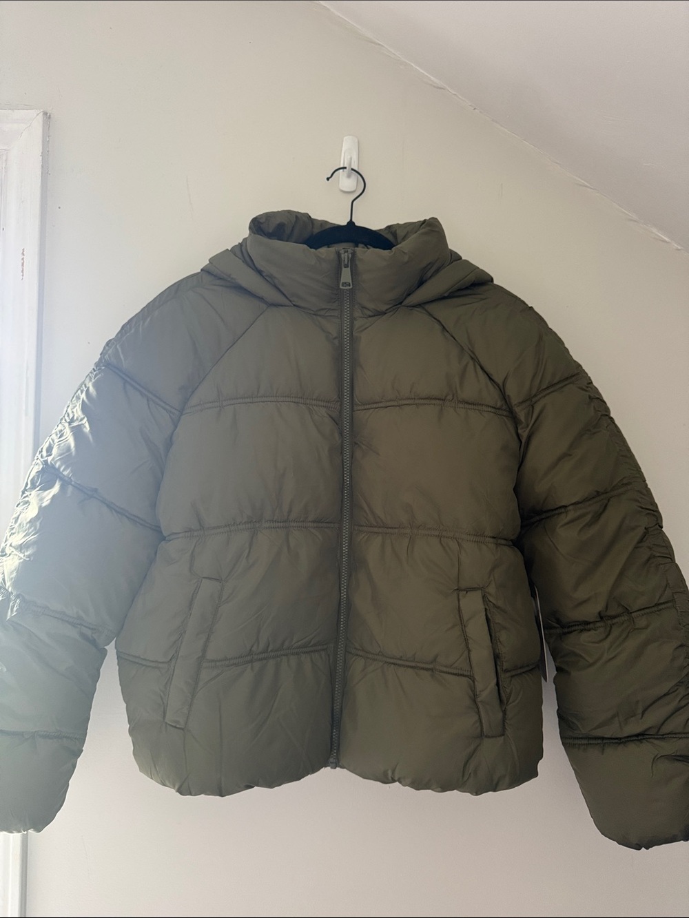 Ci Sono Olive Green Puffer Jacket